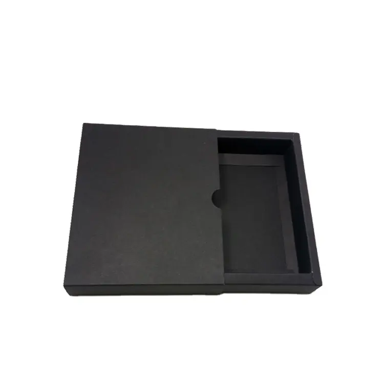 चीन निर्माता थोक काले साबुन बॉक्स आपके पास लोगो मुद्रण पुनर्नवीनीकरण दराज कागज पैकेजिंग उपहार