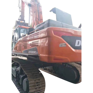 Excavatrice Doosan DX530LC couleur orange, engin de construction sur chenilles, équipement d'occasion, moteur, pompe, boîte de vitesses, roulement, provenance Corée - Product Image 6