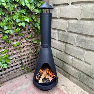 Artículos <span class=keywords><strong>de</strong></span> Jardín <span class=keywords><strong>Chimenea</strong></span> Decorativa <span class=keywords><strong>de</strong></span> Madera para Patio Exterior con Altura Ajustable - Product Image 3