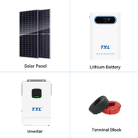 Sistema Solar Conectado a la Red de 50KW para Uso Doméstico - Estación de Energía Fotovoltaica Conectada a la Red de Alta Eficiencia TYL