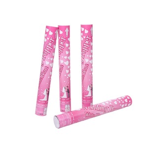 Cannone Spara Coriandoli Personalizzato a Forma di <span class=keywords><strong>Cuore</strong></span> Bianco con Effetto Fuochi d'Artificio per Matrimoni e Feste - Product Image 2