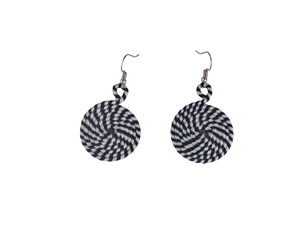 Handmade Uganda Beaded Hoop Earrings Cute Party Women's Ethnic Tribal <b>Leather</b> Thread Jewelry Stock Supply - Product Image 4