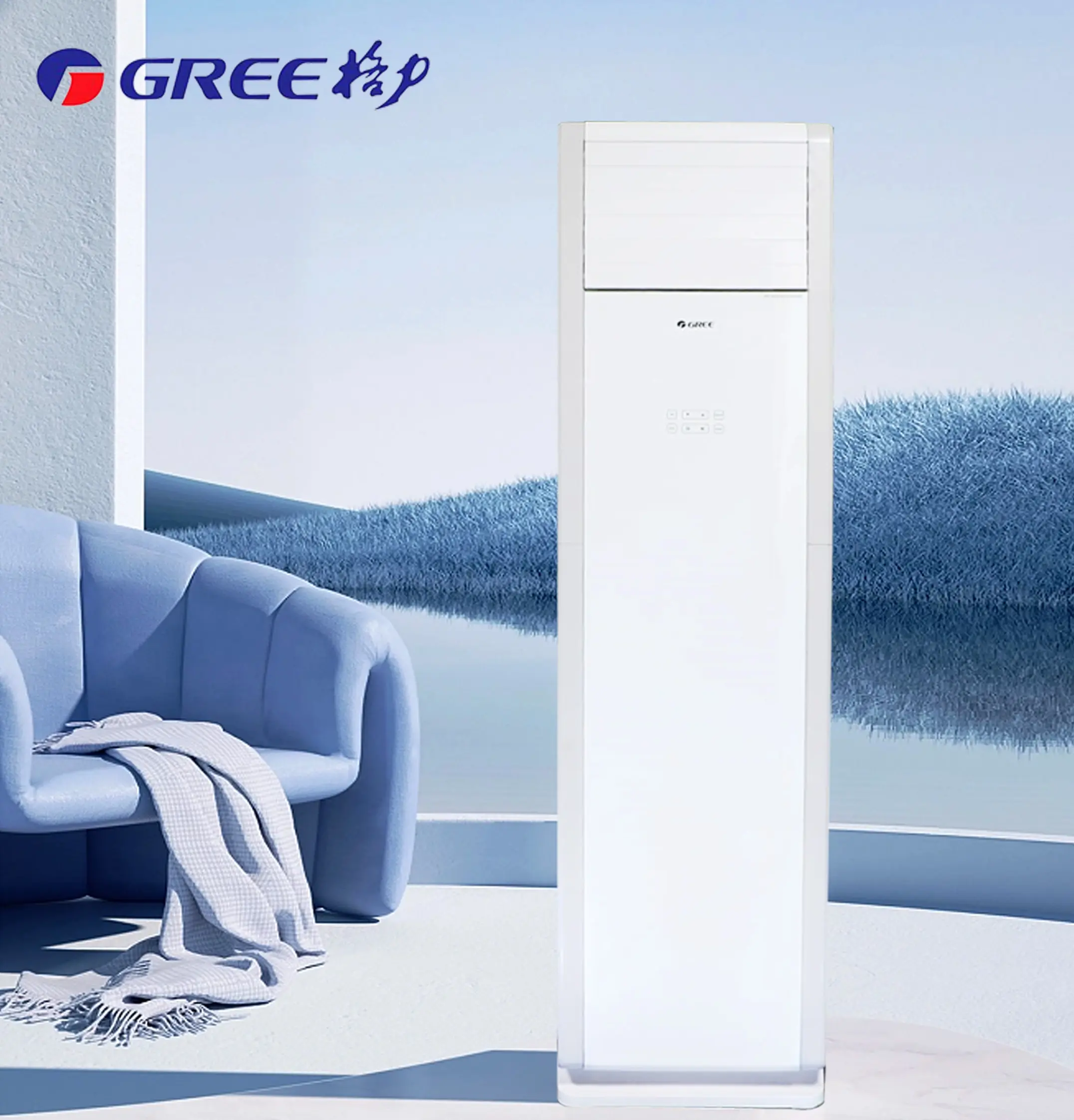 Greeインテリジェントwifi床暖房および冷房エアコン24000Btu R410A