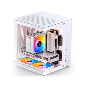Casing Komputer JONSBO TK-1 MicroATX Kaca Panoramic Lengkung Ganda, Mendukung Radiator 240mm, Kipas Mini, Chassis Desktop Mid Tower, Ready Stock - Product Image 6