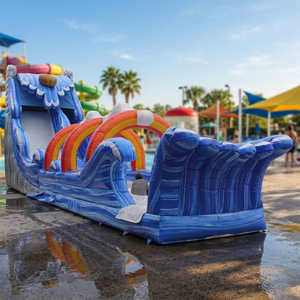 WINSUN Toboggan aquatique gonflable géant Niagara Falls pour parc aquatique extérieur, en PVC, capacité 100-500 kg, taille et couleur personnalisables - Product Image 2