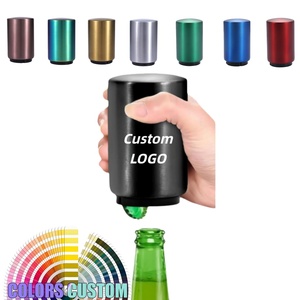 Abridor de Botellas de Cerveza Personalizado de Acero Inoxidable, Abridor Automático de Botellas con Presión, Sin Daños, Rápido, para Hogares, Bares, Picnic, Campamentos, Senderismo - Product Image 1