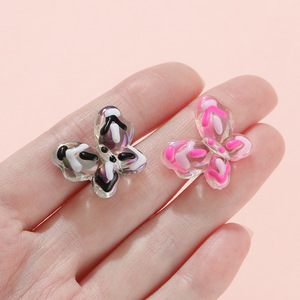 Acrylic Butterfly <b>Beads</b> Colorful <b>Loose</b> <b>Beads</b> For Bracelet Making DIY Jewelry Accessories 12mm Multicolor Acrylic <b>Beads</b> - Product Image 3