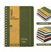 Carnet à spirales personnalisé avec couverture rigide et impression de logo, carnet à spirales coloré A5 pour les entreprises, l'école et les cadeaux