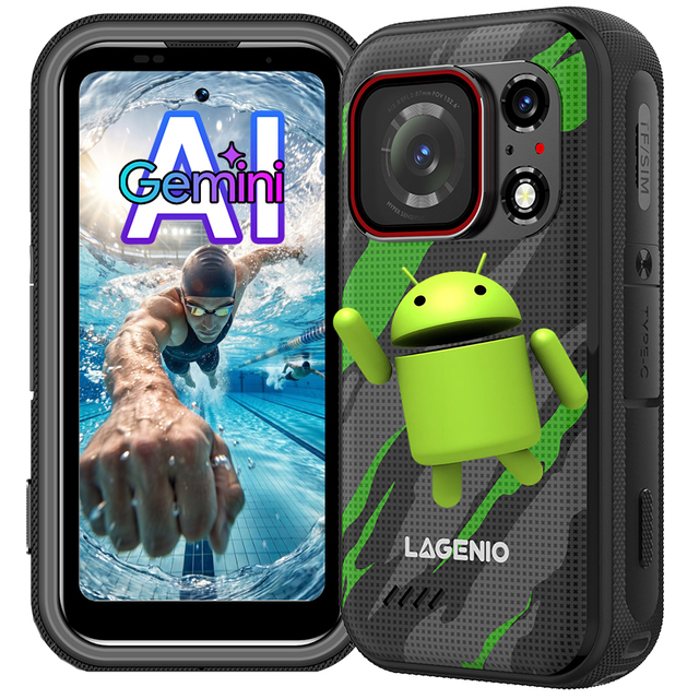 Bulk Wholesale LAGENIO Eagle Pro 5G Rugged Smartphone 152.6°Degree Wide Angle Camera Android Rugged Phone Portables Price