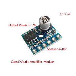 XY-SP5W พาวเวอร์แอมป์ดิจิตอล Class D 5W โมดูลเครื่องขยายสัญญาณเสียงโมโนช่องเดียว5128ชิป - Product Image 3
