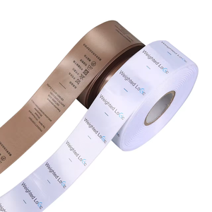 Tùy Chỉnh Lụa In <span class=keywords><strong>Satin</strong></span> Dệt May Nhãn Trắng <span class=keywords><strong>Satin</strong></span> Vải Rửa Chăm Sóc Tag In Nhãn - Product Image 5