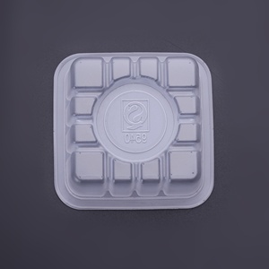 Nampan makanan kue bulan persegi plastik tebal sekali pakai PP hewan peliharaan kustom pabrikan - Product Image 4