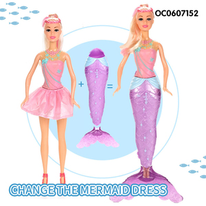 Poupée sirène pour fille, de 11 pouces, mini-poupée personnalisée, à la mode, OEM, avec accessoires, - Product Image 2