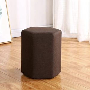 Modern Living Room <b>Bedroom</b> Fabric Footstool Hexagon Light Weight Ottoman <b>Stool</b> Office Lobby Waiting Sofa <b>Stool</b> - Product Image 2