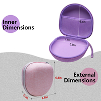Étui de transport personnalisé durable à coque rigide en EVA Pochette pour casque de grande capacité avec fermeture éclair