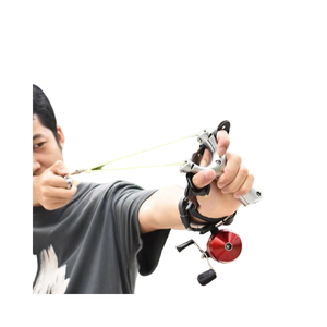 Color plata buena textura hecha en China Slingshot Bipod-Rack Senapan Wolfking <span class=keywords><strong>Trex</strong></span> Slingshot SL V52 para juegos de caza al aire libre - Product Image 2