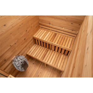Personalizzabile per 2-4 persone in legno massello Sauna moderna Sauna all'aperto - Product Image 3