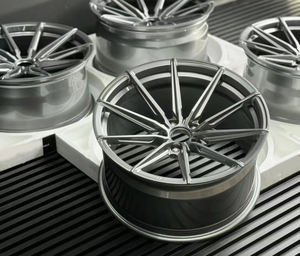 5x 120 चांदी एल्यूमीनियम मिश्र धातु गहरे खेल रेसिंग कार रिम्स कंटगुफा संशोधित जाली व्हील हब बीएमयू के लिए - Product Image 2