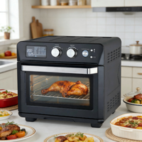 Four à friture sans huile électrique mécanique multifonctionnel 11-20L |   Four à convection en acier inoxydable 1700W avec rôtissoire et déshydrateur