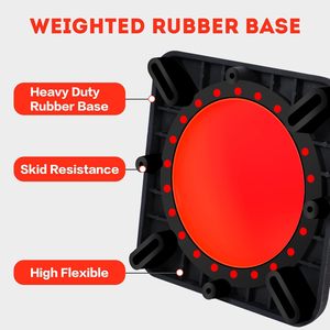 Conos de Tráfico de 28 Pulgadas, Paquete de 6, Conos de Seguridad Resistentes de Color Naranja con Cuellos Reflectantes para Estacionamiento - Product Image 3