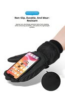 Gants de ski pour l'hiver, pour la conduite en plein air, pour les motos, coupe-vent, imperméables et résistants au froid, pour hommes, avec écran tactile, antidérapants et en velours