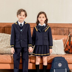 Derniers ensembles de vêtements pour enfants, blazer, pantalon et robe, uniforme scolaire primaire, garçon et fille, 2 pièces - Product Image 4