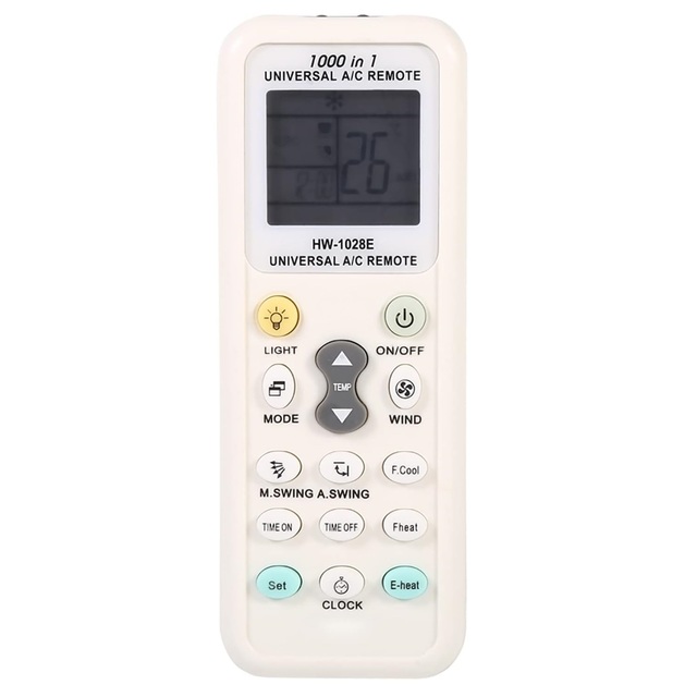 K-1028E Universal A/C Remote Control Use for Haier, Hitachi, Panasonic, LG, Sharp, Gree, Midea, Bosch, Toshiba, Sanyo