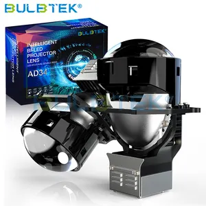 BULBTEK AD34汽车发光二极管前照灯灯泡300W 30000流明BiLED发光二极管投影仪汽车前照灯双光束发光二极管投影仪前照灯