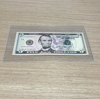 Manchons de billets de banque en PVC transparent dur 180*105mm