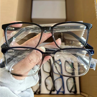 Stock bon marché Monture de lunettes transparente couleurs mélangées Montures de lunettes optiques en acétate