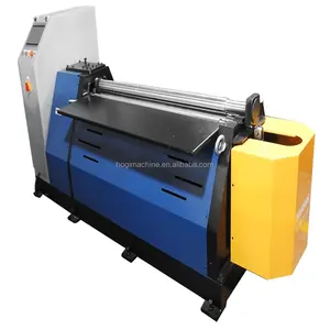 HOGI Full servo motor small CNC 4 roller metal plate roll forming machine for min 80mm diameter