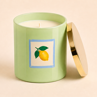 Boîtes d'emballage personnalisées pour bougies en verre avec logo, bougies parfumées à la cire de soja pour un cadeau de la Saint-Valentin