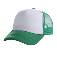 Gorra Trucker de Malla Verde Personalizada de Nuevo Tipo con Bordado 3D, Precio Atractivo, Apta para Exteriores, Gorro Liso