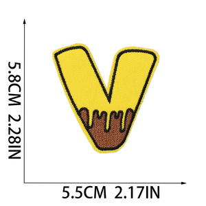 Venta al por mayor de tela de dibujos animados de abeja Diy parche bordado Transferencia de Calor caliente fusión <span class=keywords><strong>Gule</strong></span> respaldo bordado pegatina en parches - Product Image 6
