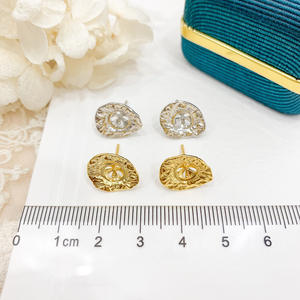 Accessoires en argent S925 pour perles DIY pour femme, perles rondes de 6 à 8 mm, modèle 21361, support creux, boucles d'oreilles dissimulant les imperfections - Product Image 4