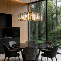 Lustre en verre vintage personnalisé par un designer, luminaire suspendu pour la maison, les villas, les intérieurs, décoration lumineuse