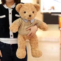 Groothandel handgemaakte gehaakte katoenen teddybeer met vlinderdas zacht knuffeldier paar bruiloft decoratie Valentijnsdag cadeau pluche