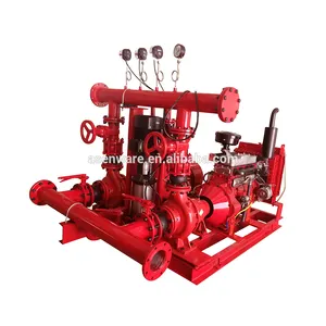 Fire Pump With Control Panel Diesel /Electric /Jocky Pump Kit 220/380/415V 3 In 1 Type Fire Water Pump