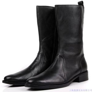 Men's Winter Autumn Waterproof Cow Leather Chukka/Tooling Boots Height Increasing - Product Image 3