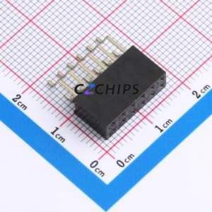 HX PM2.54-2x6P WT Pin Socket SMD,P=2.54mm,Horizontal Mount Connector ( Jack Structure: 2x6P )( Pitch: 2.54mm )( Row Spacing: - Product Image 1