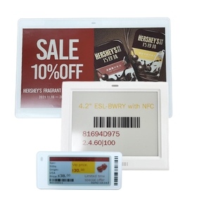 Esl Preisschild Set Esl Elektronische Plank Label Verwijderaar 4.2 "E-Inkt Prijskaartje Vier Kleuren Digitaal Prijslabel Eink Voor Supermarkten - Product Image 1