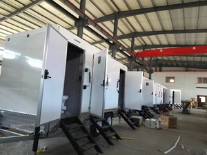 Stile europeo modulare portatile prefabbricato Mobile bagno sanitario rimorchio con cabina doccia per uso esterno campeggio o parco - Product Image 4