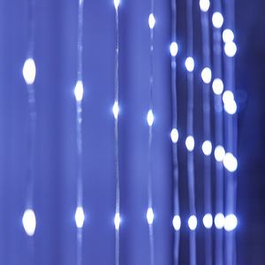 Cadena de cuero LED de 3m de longitud, lámpara de cortina, impermeable, IP44, Control remoto, <span class=keywords><strong>cascada</strong></span> <span class=keywords><strong>Solar</strong></span> para decoración de boda de Navidad - Product Image 3