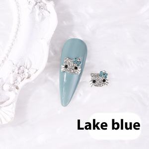 Diamante <span class=keywords><strong>Kawaii</strong></span> 3D <span class=keywords><strong>Hello</strong></span> <span class=keywords><strong>Kitty</strong></span> Nail Art diamantes <span class=keywords><strong>de</strong></span> imitación estilo japonés lindo gato <span class=keywords><strong>de</strong></span> aleación con diamantes completos DIY accesorios para <span class=keywords><strong>uñas</strong></span> - Product Image 5