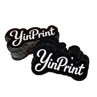 Pegatinas de Vinilo Adhesivas Impermeables con Logotipo Personalizado, con Grabado/Relieve y Corte Troquelado para Promoción