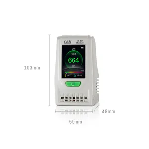 CEM DT-967 Desktop Indoor Air Quality CO2 Monitor With NDIR CO2 sensor And Max/Min CO2 Value Recall Function