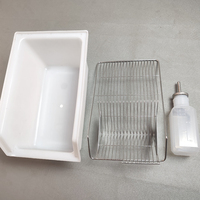 Kandang Hewan Kecil Tahan Lama Merek XRQ PP-M1 dengan Tutup Stainless Steel dan Botol Air 250ml untuk Pembiakan Gerbil dan Hamster Grosir