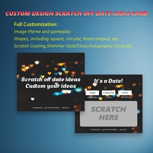 Boletos de Raspar Personalizados para Citas de Pareja, Diseño de Juegos Románticos, Impresión Digital de Alta Definición, Papel para Raspar - Product Image 4
