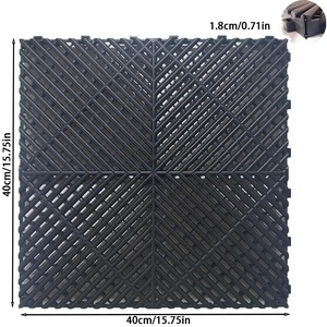 Non-Slip sàn nhựa trong nhà sử dụng <span class=keywords><strong>Click</strong></span>-Clack gạch rửa xe bên ngoài nhà để xe thông gió rô gạch nội thất - Product Image 2