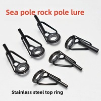 LOVITA YJ0071 Anneau de guidage de ligne en céramique et acier inoxydable pour canne à pêche en mer, surfcasting, pêche à la ligne, longue portée
